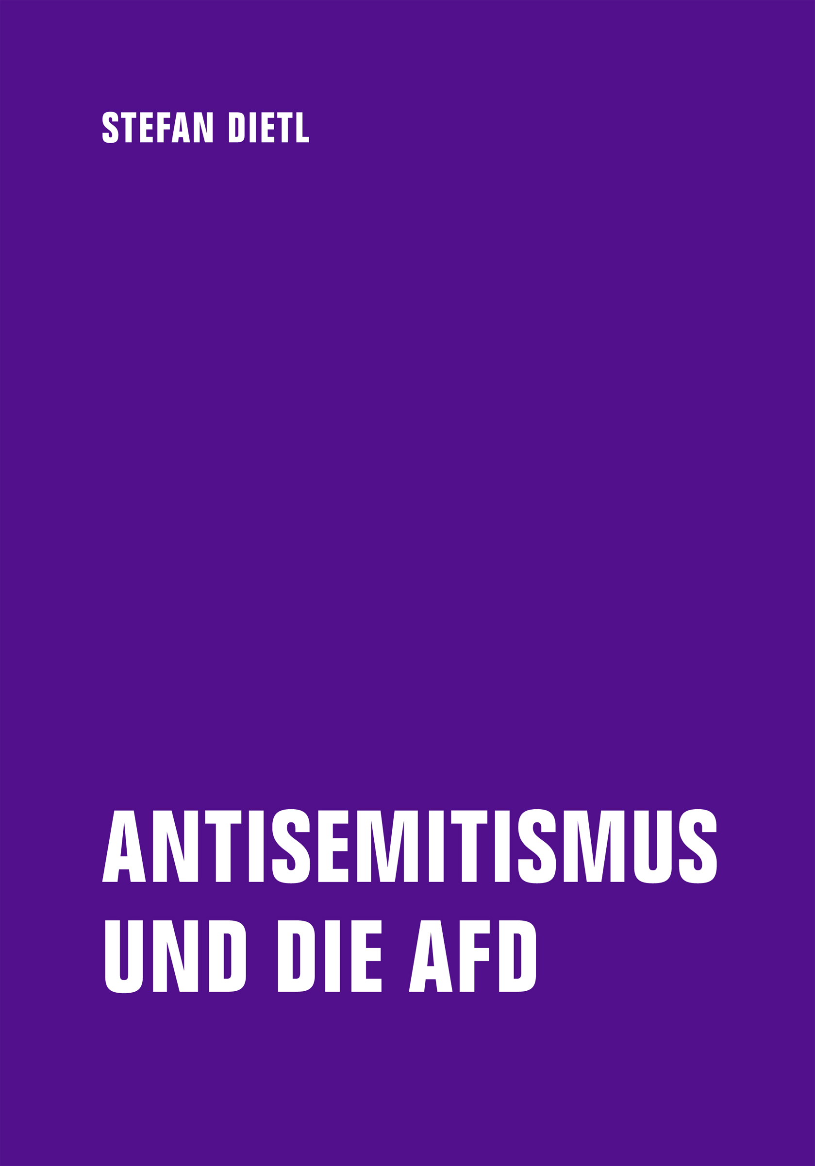 Buchumschlag Stefan Dietl Antisemitismus in der AfD
